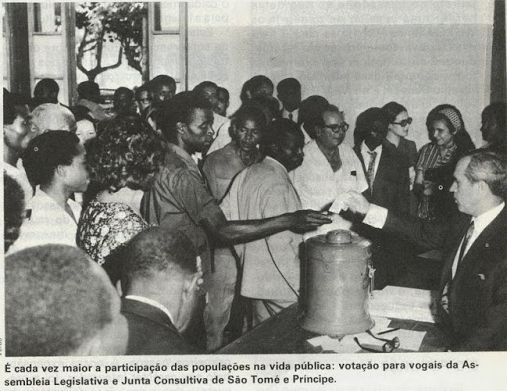 É cada vez maior a participação na vida pública: votação para vogais da Assembleia Legislativa e Junta Consultiva de São Tomé e Príncipe. Votação para vogais